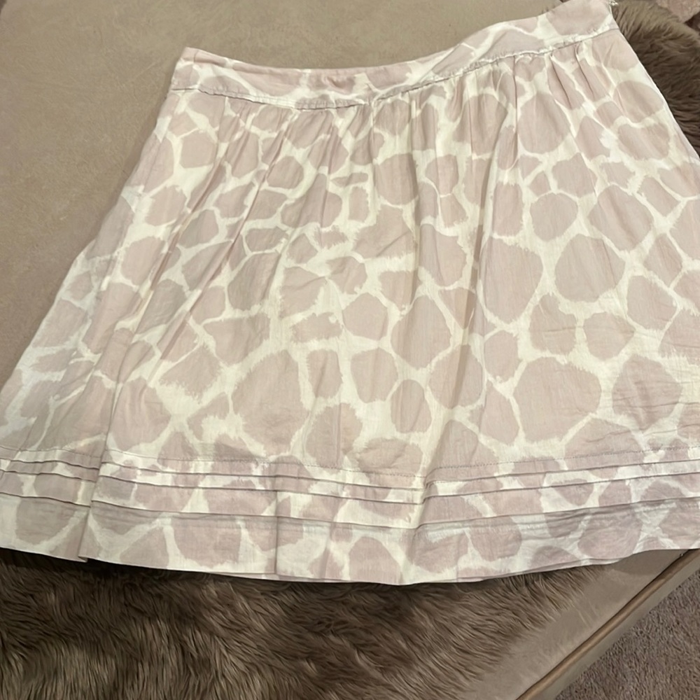 Ann Taylor loft zebra leopard print animal print skirt size 6